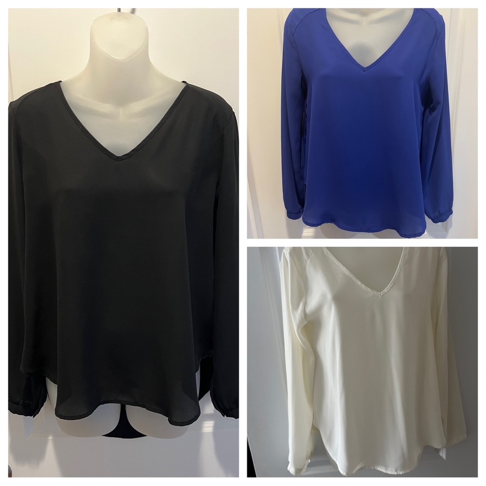 Bundle of Lush Cream Blouses
